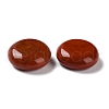 Mother's Day Gifts Natural Red Jasper Flat Round Palm Stones G-M416-10D-2