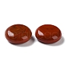 Natural Red Jasper Flat Round Palm Stones G-M416-10D-2