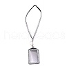 Rectangle PU Leather with Rhinestone Phone Card Holder AJEW-WH0230-48D-1