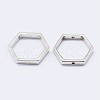925 Sterling Silver Bead Frames STER-F036-12S-11x10-2