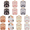 SUNNYCLUE 28Pcs 7 Colors Rack Plating Alloy Enamel Pendants FIND-SC0012-12-1