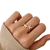 925 Sterling Silver Micro Pave Cubic Zirconia Finger Rings for Women RJEW-K253-13G-3