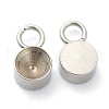 Tarnish Resistant 202 Stainless Steel Pendant Rhinestone Settings STAS-F266-21B-P-2