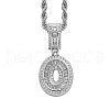 Brass Micro Pave Cubic Zirconia Pendants PW-WG3207D-30-1