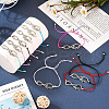 10Pcs 10 Color Alloy Infinity with Hope Link Bracelets Set for Men Women BJEW-TAC0008-02-13