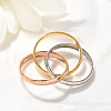 304 Stainless Steel Triple Circle Finger Rings Jewelry RJEW-C121-01-2
