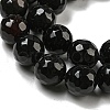 Natural Black Agate Round Beads Strand G-L084-10mm-28-3