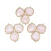 Natural Rose Quartz Chandelier Component Links G-E526-32A-01-2