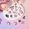  30Pcs 15 Styles Alloy Enamel Pendants ENAM-PJ0001-11-4