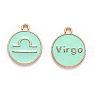 Alloy Enamel Pendants ENAM-S124-01B-15-2
