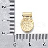 Religion Theme Brass Hammered Pendants KK-V010-09GP-01-3