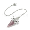 Natural Mixed Stone Cone Dowsing Pendulum Big Pendants G-C114-01P-3