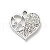 Alloy Rhinestone Pendants ALRI-C007-51P-2