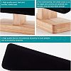 Bamboo Velvet T-Bar Bracelet Display Stands BDIS-WH0002-08-6
