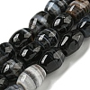 Natural Banded Agate Beads Strands G-NH0023-A01-01-1