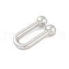 Rack Plating Brass U Shape Links Buckle for Dress Lingria Bikini Swimming Wear Accessories KK-A224-24B-P-2