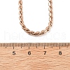 3MM 304 Stainless Steel Serpentine Chain Necklaces for Women NJEW-B131-06RG-5