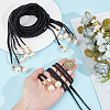 CRASPIRE Imitation Leather Braided Chain Belts with Imitation Pearl AJEW-CP0008-67D-3