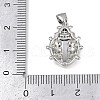 Brass Micro Pave Cubic Zirconia Pendants KK-A260-07D-P-3
