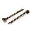 Antique Bronze Iron Hair Bobby Pin Findings X-PHAR-Q017-2-1