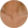 Brass Pendant Initial Necklaces for Women FS-WG1D7F7-08-1