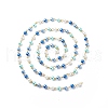 Handmade Glass Pearl Round Beaded Chains AJEW-SZ0002-40B-1