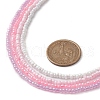 4Pcs 4 Colors Glass Seed Beaded Necklaces Set NJEW-JN04645-3