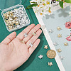 HOBBIESAY 80Pcs 2 Colors Alloy Charms FIND-HY0003-78-3