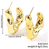 Geometric Shiny Plastic Stud Earrings FD4896-6-1