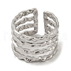 Non-Tarnish 304 Stainless Steel Wide Band Ring RJEW-C067-08P-2