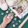 12 Pairs 12 Colors Plastic Shoelaces Buckle Lock FIND-FG0003-90-3