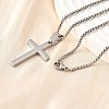 304 Stainless Steel Pendant Necklaces NJEW-P329-03B-P-3