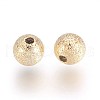 Brass Textured Beads X-KK-Q669-36G-2