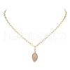 Brass Paperclip Chain Necklaces for Women NJEW-JN04981-1