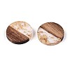 Resin & Walnut Wood Pendants RESI-T057-39M-3