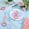 SOFPLATE 30Pcs UV Plating Opaque Acrylic Beads Frames PACR-SP0001-03-4