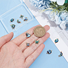 SUPERFINDINGS 12Pcs 6 Styles Paua Shell Connector Charms FIND-FH0007-96G-3