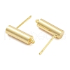 Brass Stud Earrings Findings EJEW-B063-08G-2