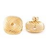 Ion Plating(IP) 304 Stainless Steel Stud Earrings for Women EJEW-L272-027G-02-2