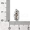 Horse Eye Brass with Glass Charms KK-G525-04P-02-3