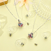 CHGCRAFT 9 Sets 3 Style Transparent Glass Openable Perfume Bottle Pendants GLAA-CA0001-46-5