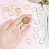 BENECREAT 20Pcs Brass 2-Loop Link Pendants KK-BC0009-63-3