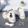  24Sets 2 Colors Alloy Aglets for Shoelaces FIND-NB0001-80-2
