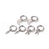 Non-Tarnish 3 Pairs 3 Styles 304 Stainless Steel Hoop Dangle Earrings for Women EJEW-K279-09A-P-2