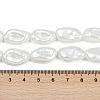 Electroplate Porcelain Imitation Pearl Beads Strands BSHE-Z009-01A-5