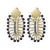 Oval 304 Stainless Steel Stud Earrings EJEW-MZ00379-2