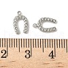 304 Stainless Steel Rhinestone Pendants STAS-V015-12P-3