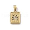 304 Stainless Steel Twelve Constellations Pendants STAS-S152-02G-L-1