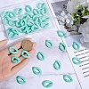 SUNNYCLUE 60Pcs Opaque Spray Painted Acrylic Linking Rings OACR-SC0001-54-3