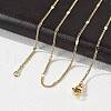 Brass Chain Necklaces MAK-L009-12G-2